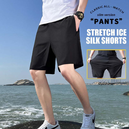 מכנסי סטרץ' קצרים מסוג Ice Silk לגברים