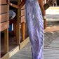 אופנת נשים בגדי רחוב רצועת הדפסה גיאומטרית שמלה ללא שרוולים