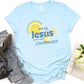 Women's Jesus Pattern Round-Neck T-Shirt
