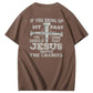 iF You Bring Up My Past Jesus  Pattern100% Cotton T-Shirt