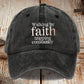 Walking By Faith Tripping Constantly Printed Baseball Cap