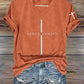 Women'S Jesus Christ Cross Print Casual T-Shirt