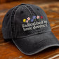Unisex washed Radicalized by Basic Decency printed hat