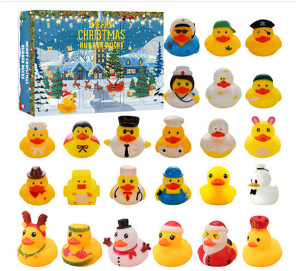 🎅24 יחידות חג המולד Rubber Ducks לוח שנה