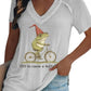 Women's Off To Cause A Kerfuffle Printed Casual T-Shirt
