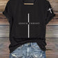 Women'S Jesus Christ Cross Print Casual T-Shirt