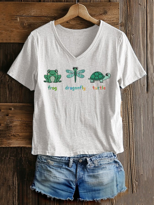 Women's Fashion Casual FDT Animal T-shirt