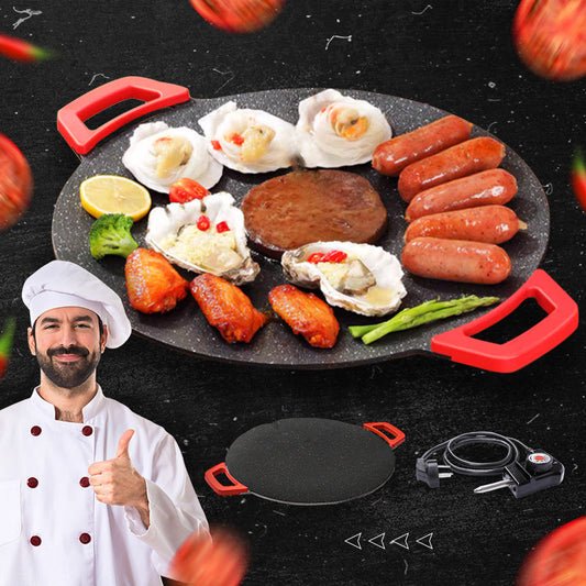 🍳איכות חיים🍳מחבת גריל פנימית חשמלית ללא הידבקות