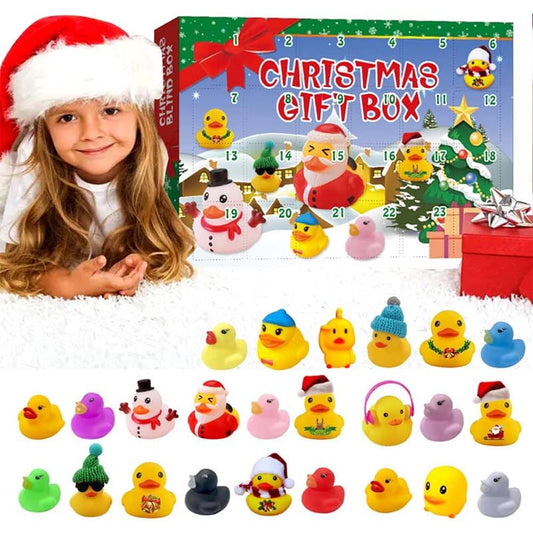 🎅24 יחידות חג המולד Rubber Ducks לוח שנה