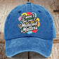 Retro I Won't Get Over It Medicaid Matters Print Baseball Cap
