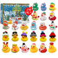 🎅24 יחידות חג המולד Rubber Ducks לוח שנה