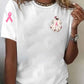 Women's Ghost  Print Casual T-shirt