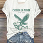 Women's Chinga La Migra Print Casual T-Shirt