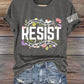 Retro Resist Not My President, Not My Voice, Not My Values, Not My Beliefs Print T-Shirt