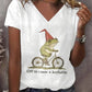 Women's Off To Cause A Kerfuffle print casual t-shirt