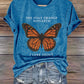Retro The Only Orange Monarch I Care About Print T-Shirt