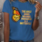 Retro The Only Good Orange Monarch Is A Butterfly Print T-Shirt