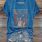 Women's Statue of Liberty Print Casual T-Shirt