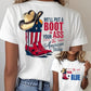 Women's WE'LL PUT A BOOT IN YOUR ASS, The American Way Print Casual  T-Shirt