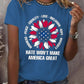 Retro Hate Won't Make America Great Kindness · Peace · Equality · Love · Inclusion · Hope · Diversity Print T-Shirt