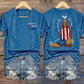 Women's Brought To You Courtesy Of The Red, White & Blue Print Casual T-Shirt