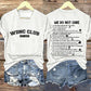V-Neck Retro Funny WDNC Club Menopause Perimenopause Print T-Shirt