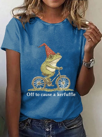 Women's casual Off To Cause A Kerfuffle T-shirt