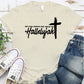 Women's Hard Fought Hallelujah Pattern Round-Neck T-Shirt
