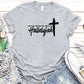 Women's Hard Fought Hallelujah Pattern Round-Neck T-Shirt