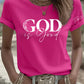Women's casual vintage God is good T-shirt