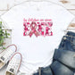 Women's Vintage In October We Wear Pink  Pattern Round-Neck T-Shirt