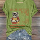Women's So Glad I Don't Need To Get A Job Print T-shirt