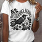 Women's Justifiably Furious Raven Print Casual  T-Shirt