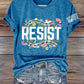 Retro Resist Not My President, Not My Voice, Not My Values, Not My Beliefs Print T-Shirt