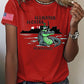 Women's Alligator Alcatraz Funny Florida Everglades Dark Humor Printed T-shirt