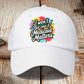 Retro I Won't Get Over It Medicaid Matters Print Baseball Cap