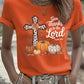 Women's casual thank you T-shirt