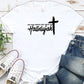 Women's Hard Fought Hallelujah Pattern Round-Neck T-Shirt