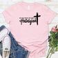 Women's Hard Fought Hallelujah Pattern Round-Neck T-Shirt