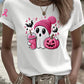 Women's Casual Pink Ghost T-Shirt