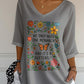 V-Neck Retro We Only Need One Monarch And It's A Butterfly Print T-Shirt