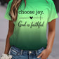Women's Faith Print T-shirt