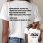 Women's Love Like Jesus Print Casual  T-Shirt