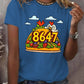 Retro 86 47 Print T-Shirt