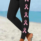 Women's Pink Ribbon Breast Cancer Awareness Leggings
