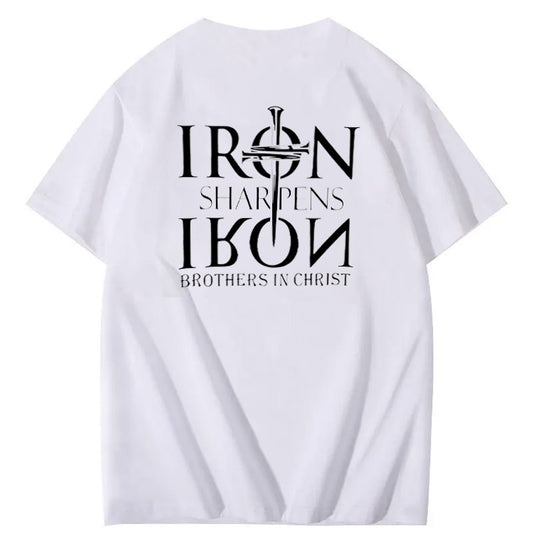 Brothers In Christ  Pattern  Print 100%Cotton T-Shirt