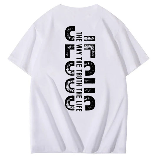Faith Jesus The Way The Truth The Life 100% Cotton T-Shirt