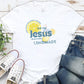 Women's Jesus Pattern Round-Neck T-Shirt