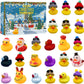 🎅24 יחידות חג המולד Rubber Ducks לוח שנה