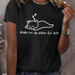 Retro Wake Me Up When It's 2029 FDT Print T-Shirt